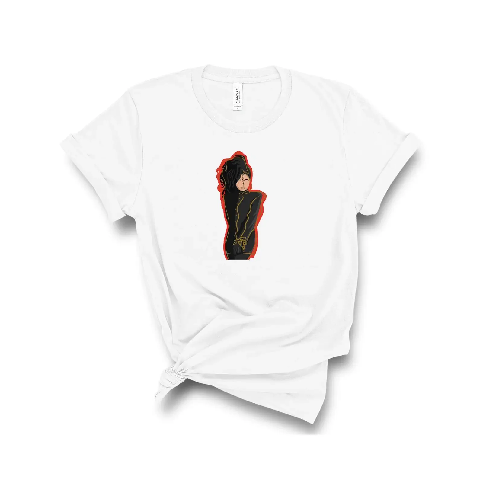 Janet Jackson Rhythm Nation Control T Shirt Pop Music Fan Casual  vintage Washed Breathable Unisex Top For Everyday Wear Soft