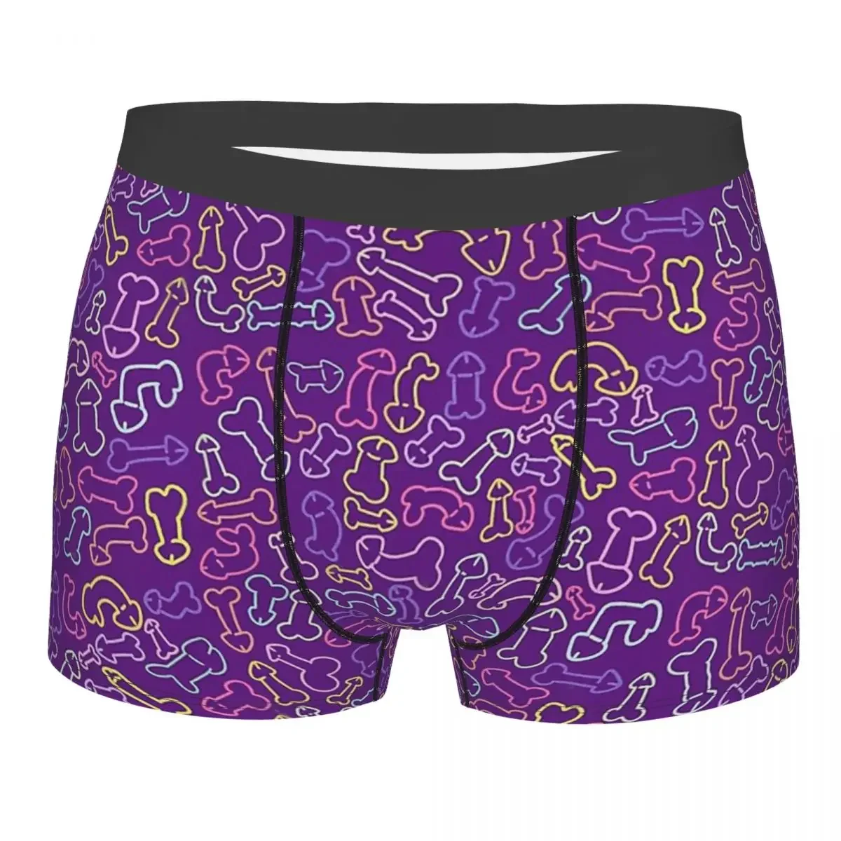 PASTEL PATTERN MASK Man's Boxer Briefs Penis Cock Breathable Creative Underwear High Quality Print Shorts Birthday Gifts