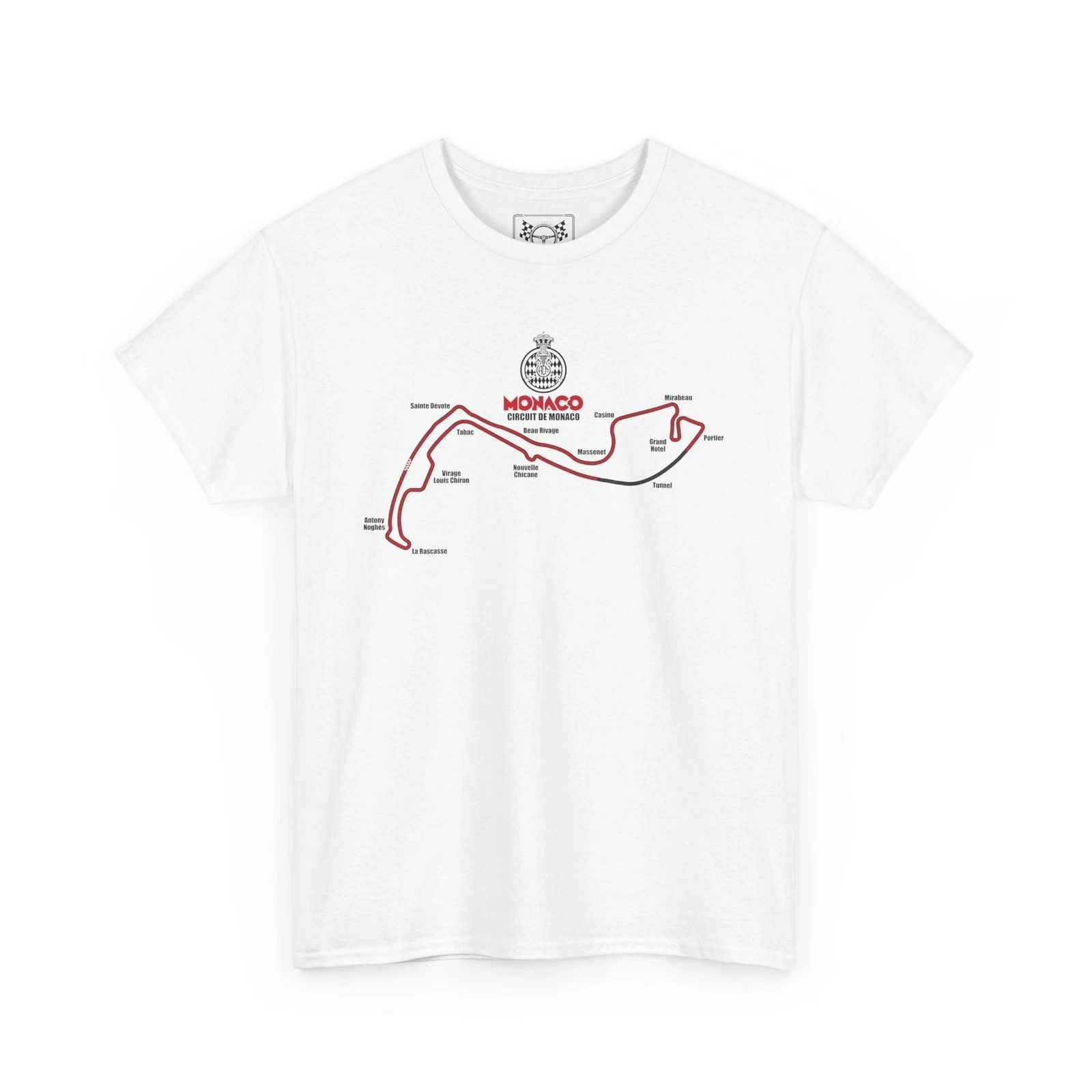 Monaco GP Circuit Map T-Shirt Legendäres F1 Street Track Tee Formel Racing Geschenk Harajuku Grafik T-Shirts Übergroßes T-Shirt