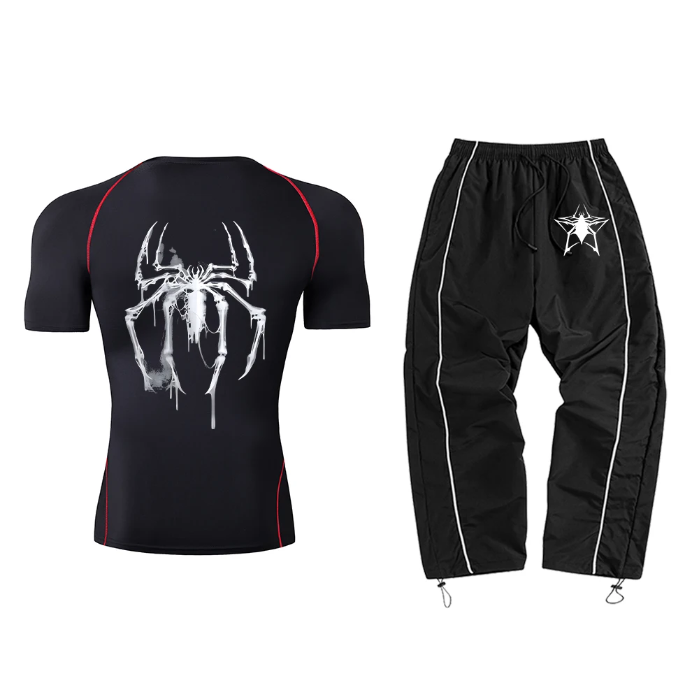 

Men's Summer Sports Set Short-Sleeved Top And Trousers Comfortable And Casual Suitable For Sports Everyday Wear And Commute