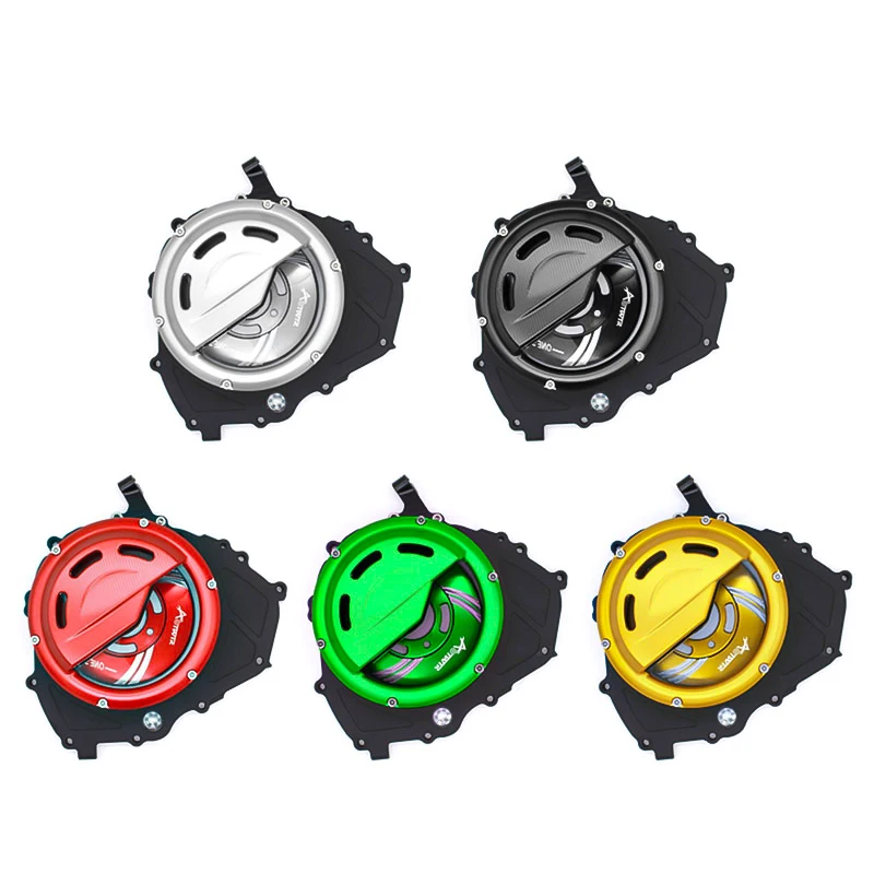 Transparent Clutch Cover Left Chain Cap FOR QJMOTOR SRK 450 SRK450 RR 450RR RR450 Motorcycle Engine Protector Guard Parts