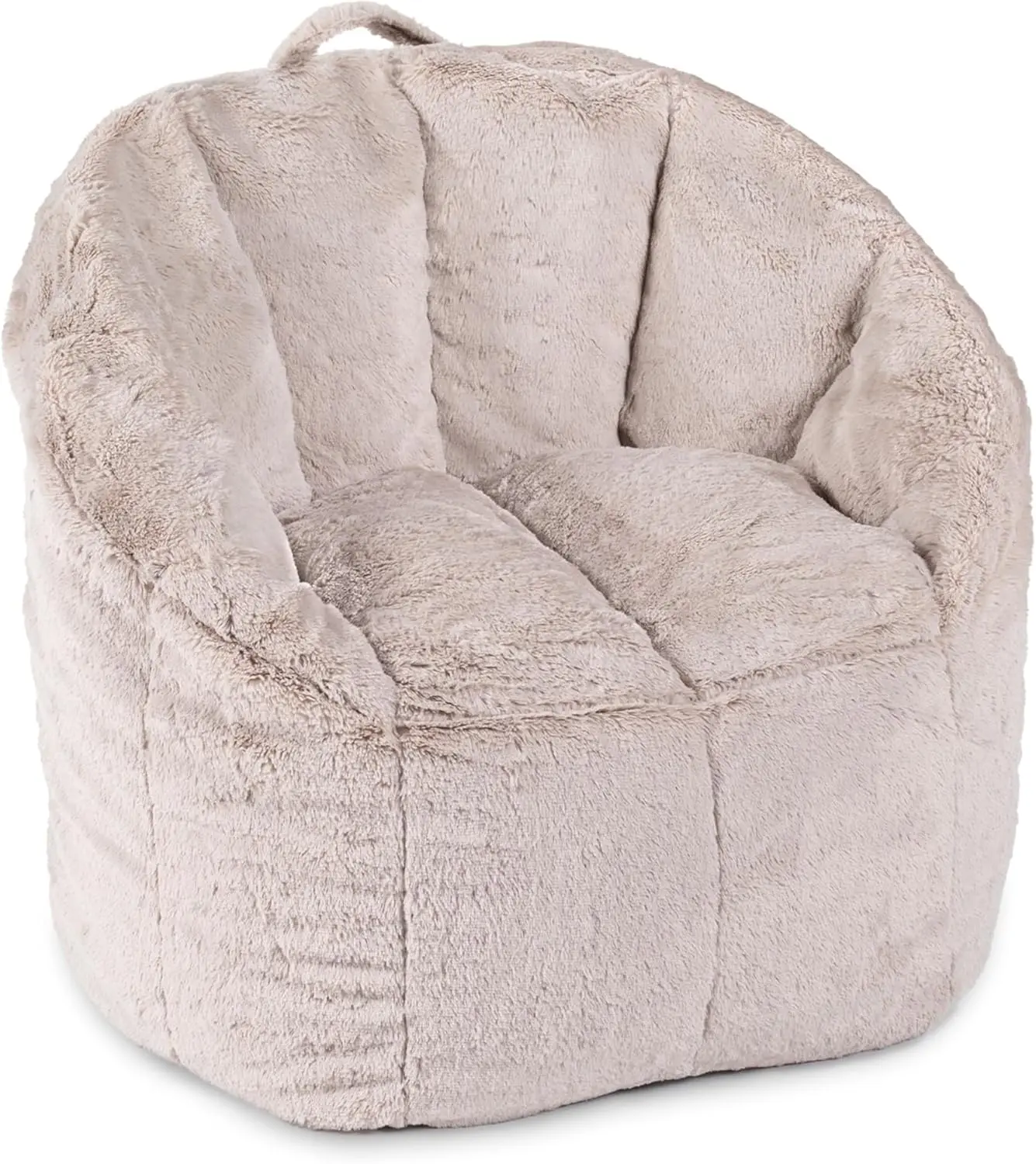 

Ultra-Soft Taupe Bean Bag Chair for Kids, Teens, Adults - Lightweight, Refillable Seat for Reading and Gaming