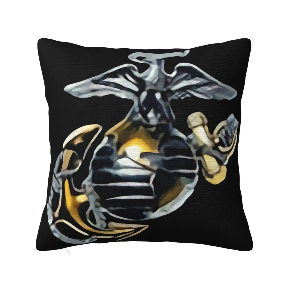 Marines Shouting Flag Eagle New Marine Marines Great Quality Beautiful Farmhouse Fresh Design Pillow Case