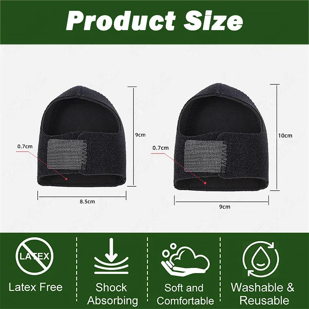 Protezione del tallone in silicone per fascite plantare per speroni Assorbimento degli urti Scarpe Cuscinetti U Cup Calzini da mezzo metro Manica Solette antidolorifiche