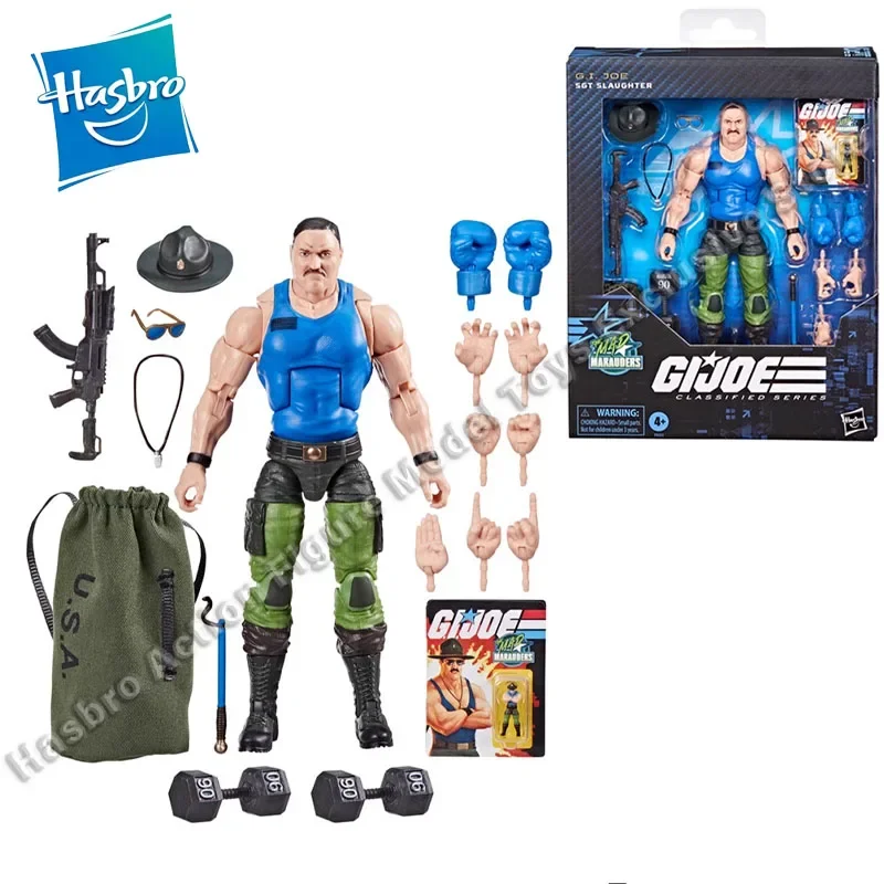 In Stock Hasbro G.I.JOE Classified Series 129 Mad Marauders Sgt Sergeant Slaughter Action Figures Model Toys Collectible