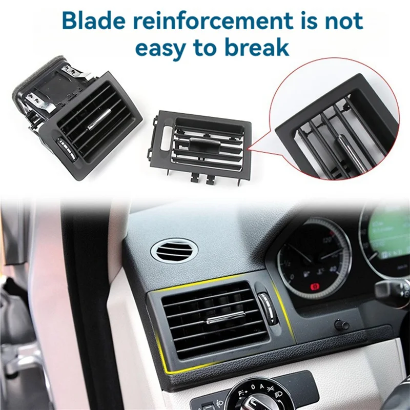 

2Pair Dash Air Conditioner Air Vent Outlet Grille Assy For Mercedes Benz C Class W204 2007-2010 A2048300754 A2048300854