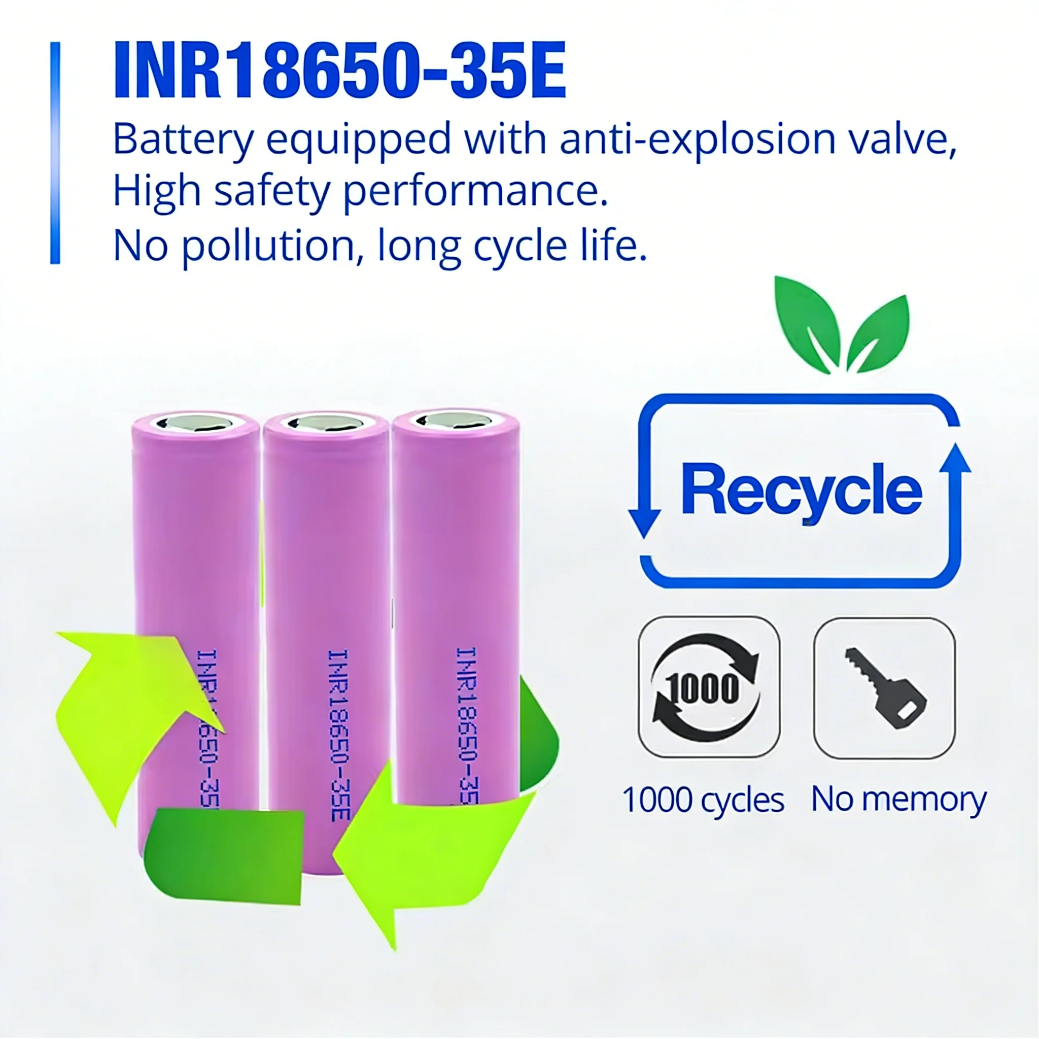 Rechargeable Li-ion Battery for Samsung Phones & Devices High Drain 20A Discharge 3500mAh Capacity Stable Performance