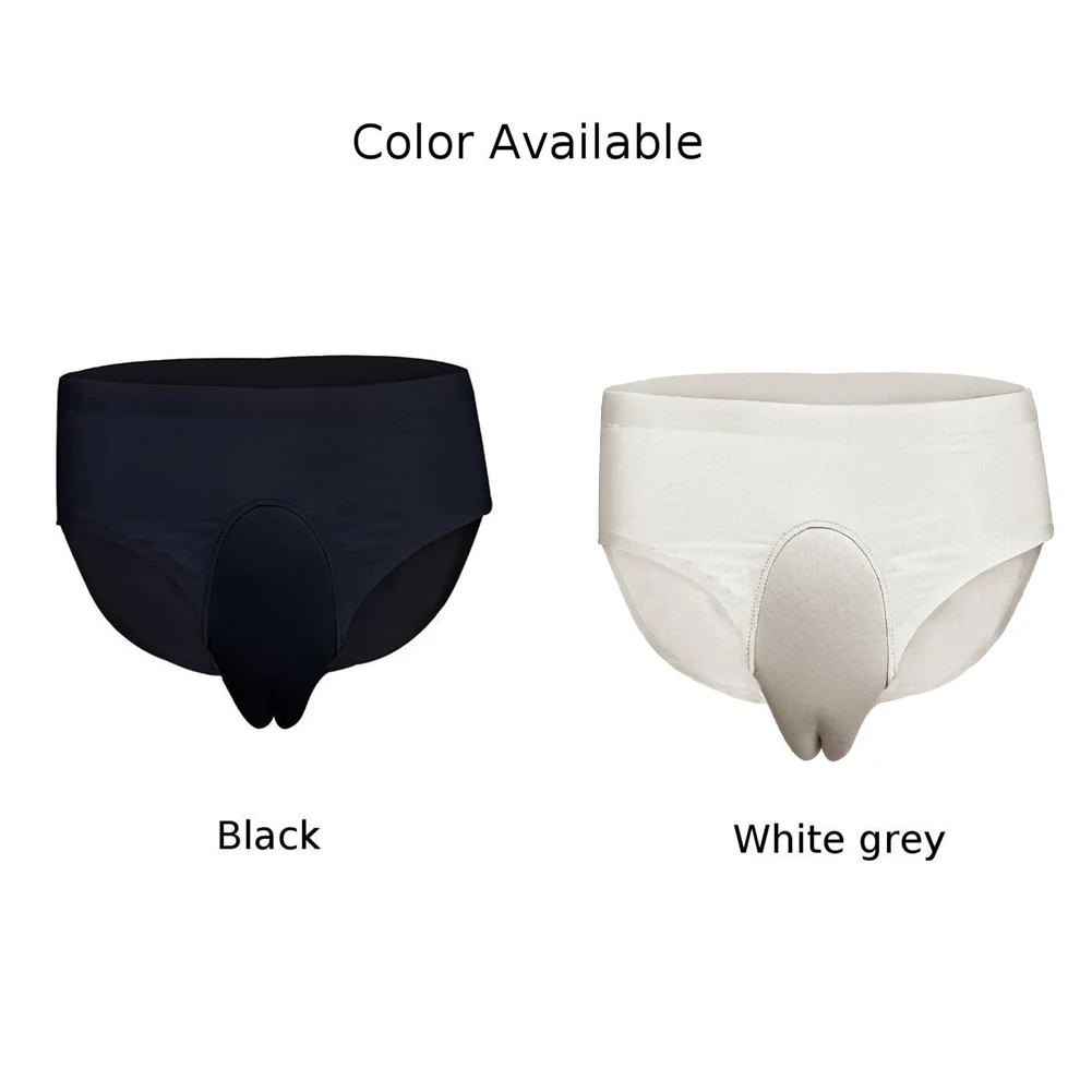 Lingerie camisas roupa interior, calcinha masculina respirável camelo toe calcinha de seda gelo macio gaff escondendo briefs