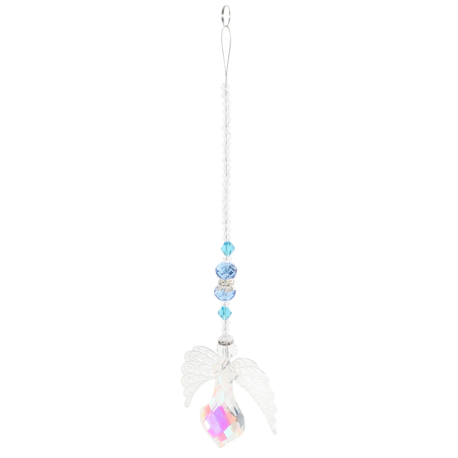 

1pcs Crystal Hanging Decor Wing Pendant For Window Garden Home Light Suncatcher Ornament Christmas Birthday Gift Decorative