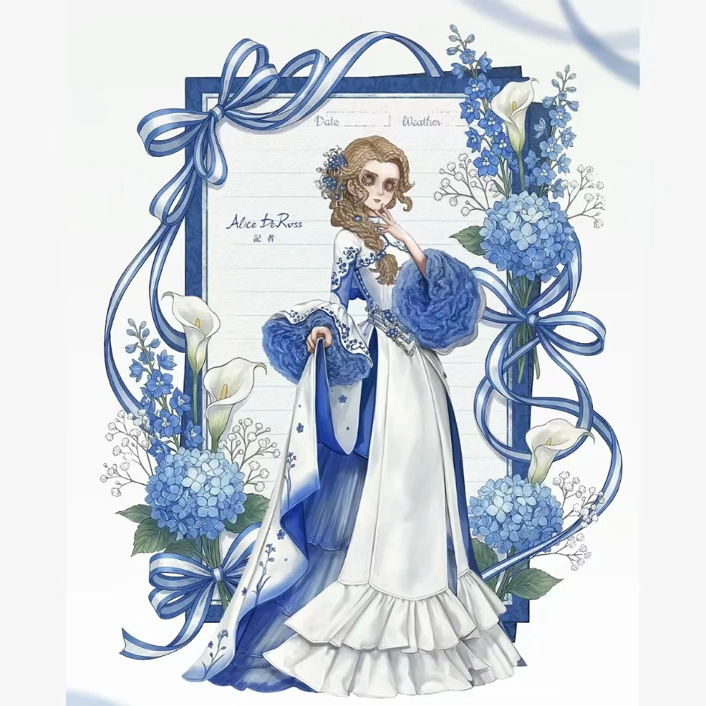 10cm Game Identity V Acrylic Plaque Standee Figure Journalist Fragrance Knight Red Lady Violinist Model Keychain Desk Decor Gift
