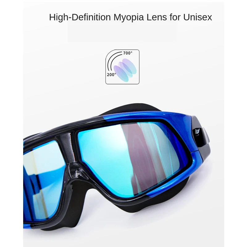 Swimming Glasses Myopia Goggles Waterproof Anti-fog Goggles With Diopters Sport Adjustable Reading For Women And Men Set Acetate