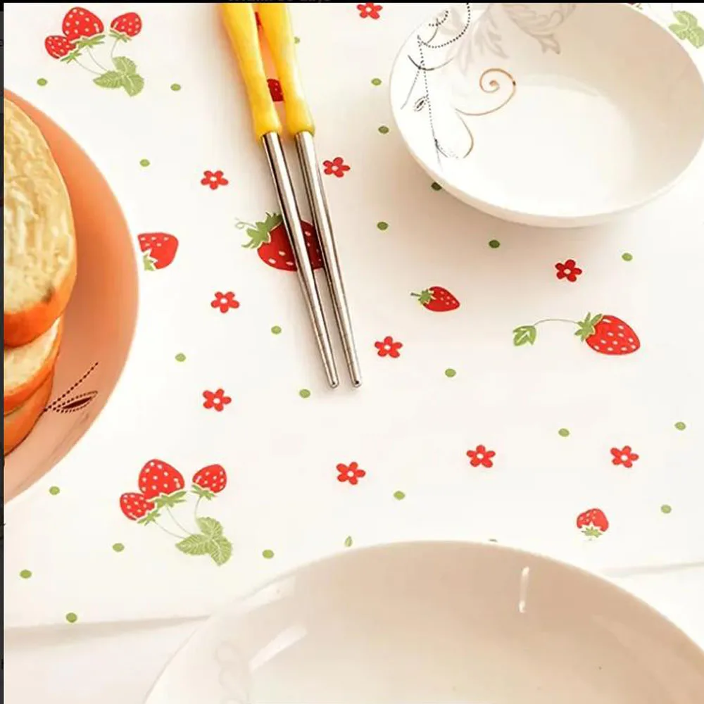 1roll Strawberry Pattern Shelf Drawer Liners Mat Non-Slip Non-Adhesive Shelf Paper Protector Anti-Mildew Antibacterial Liner Mat