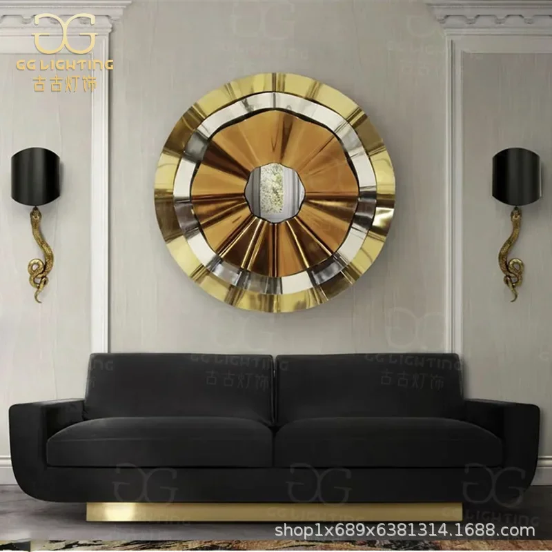 Light Luxury Retro Wall Lamp Creative All-copper Snake Personalized Soft Furnishing Designer Artistic Corridor Living Room