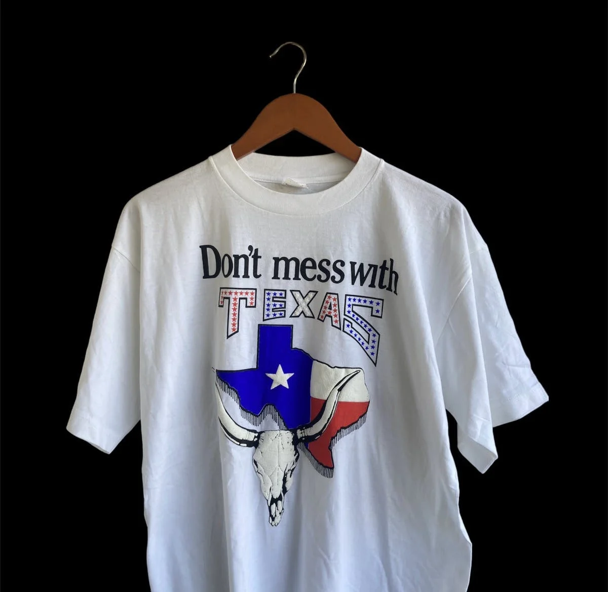 Vintage 90s Don’t Mess With Texas tee L deadstock