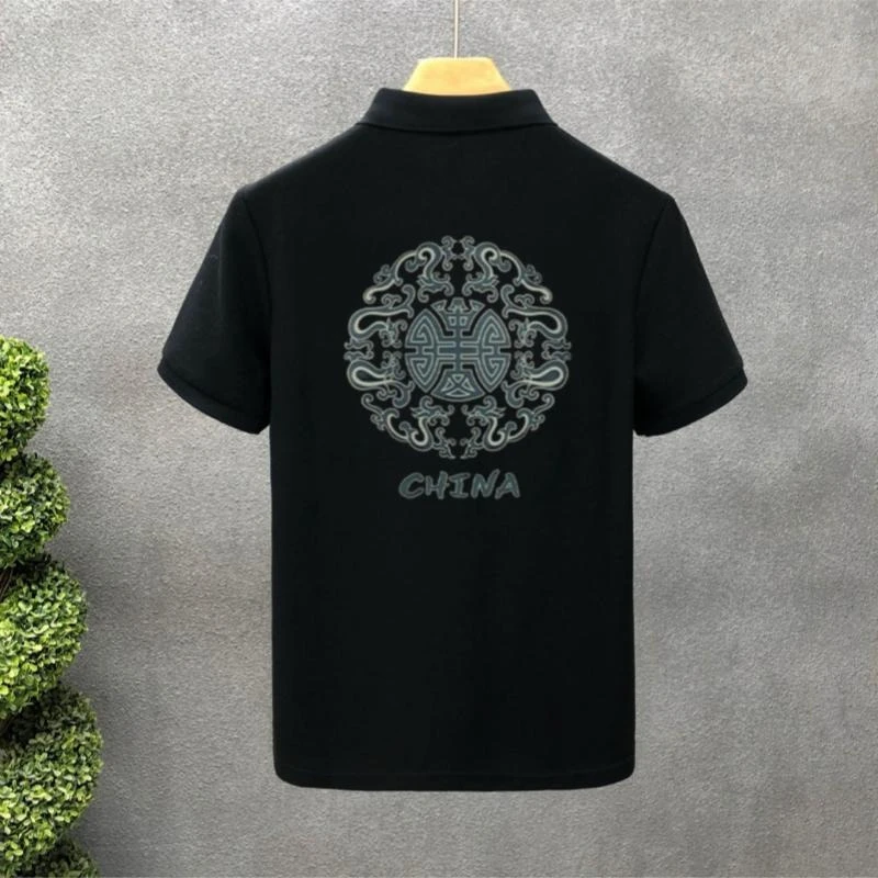 

Fashion Men's Short Sleeve Polo Shirt 2026 Trendy Casual Tee Breathable Comfort Summer Comfort