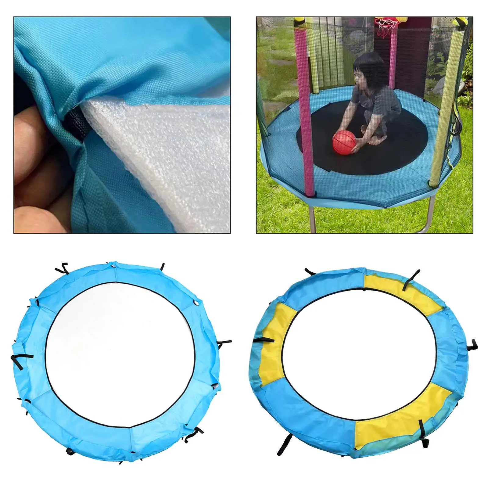 Trampoline Spring Cover Circumference Pad Spring Protection Cover Anti Tearing Edge Protector Waterproof Trampoline Edge Cover