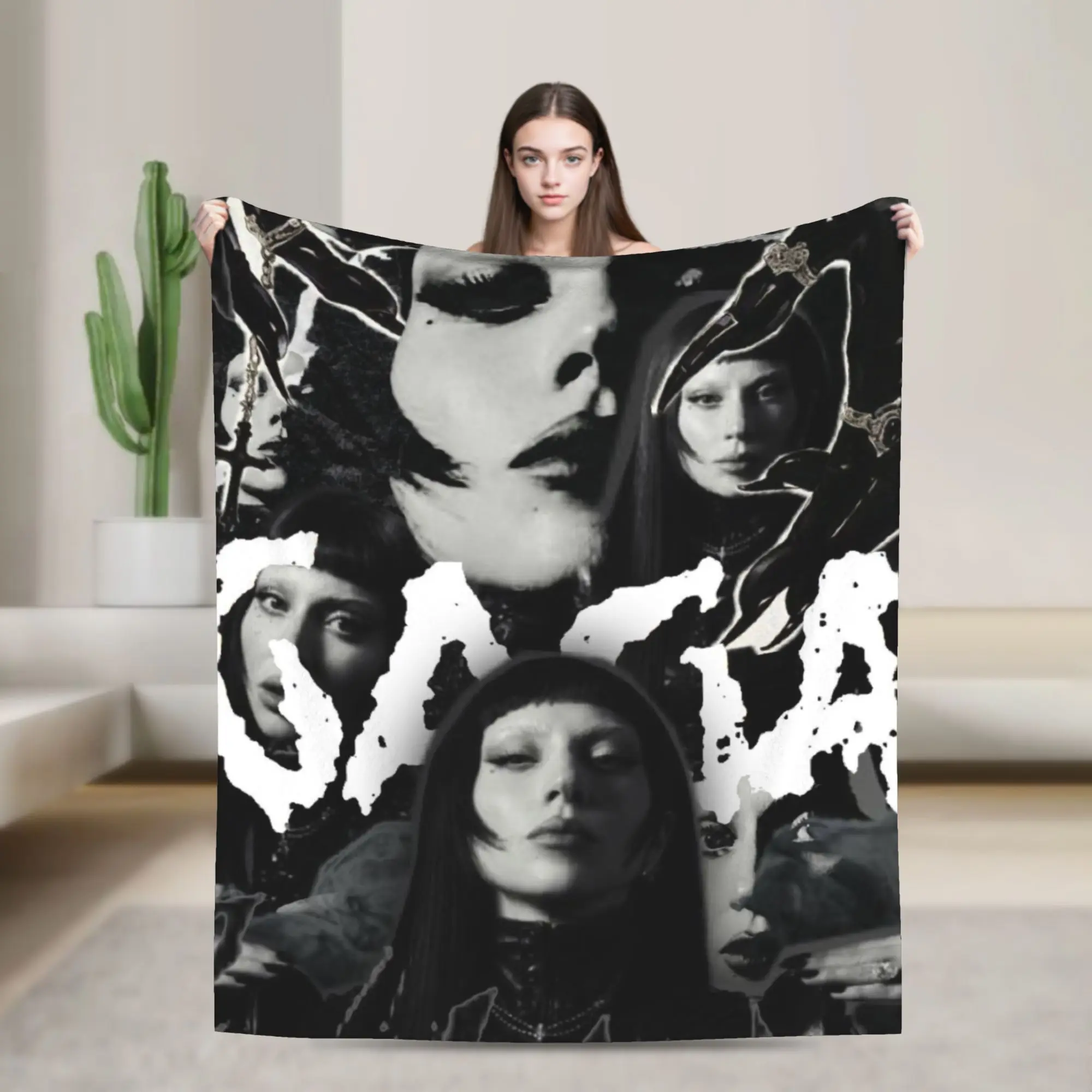 

Супермягкое женское одеяло Gagas Mayhem Music Tour, фланелевое флисовое легкое одеяло, уютное пушистое покрывало, всесезонное использование