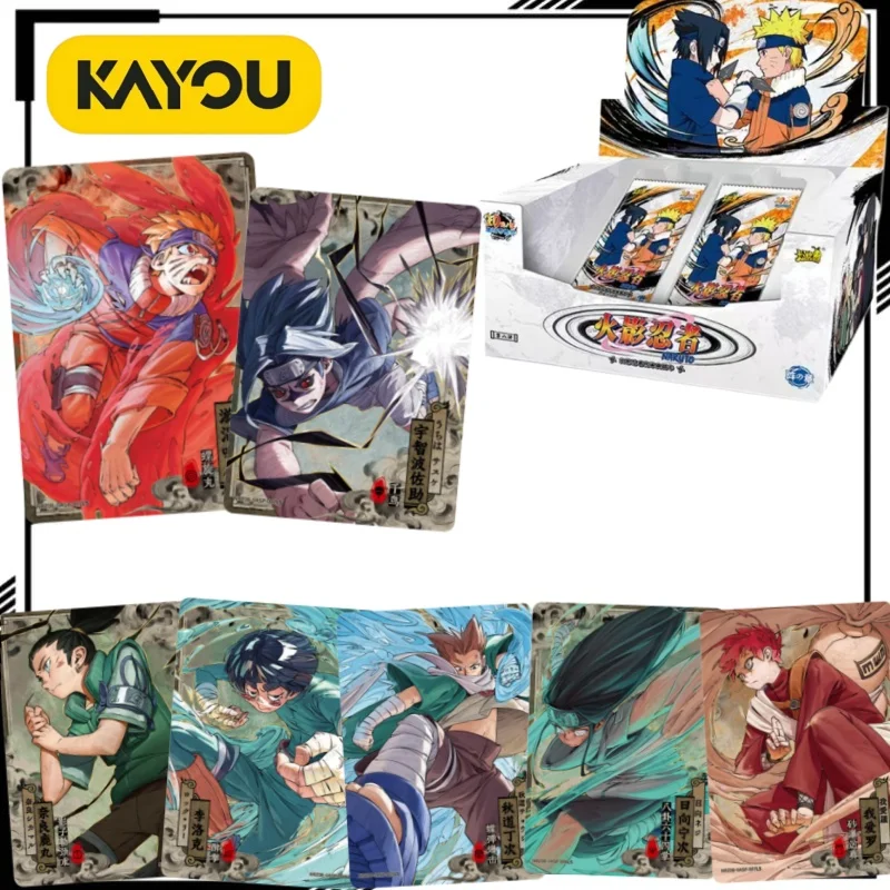 Colección Oficial NARUTO Legacy de KAYOU, Capítulo 8, Tarjetas Coleccionables de Naruto Uzumaki, Mercancía de Anime, Caja Completa Sellada