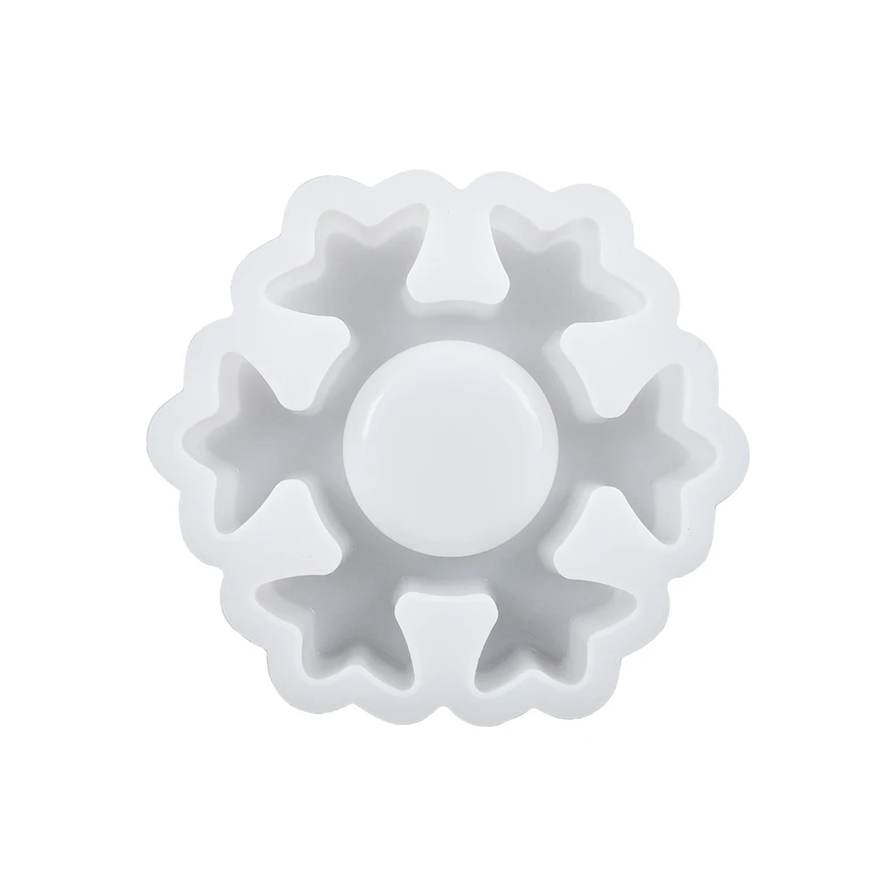 None Themed Stencils None Plastic Snowflake DIY Excellent Protection Themed Stencils Transparent Candle Holders