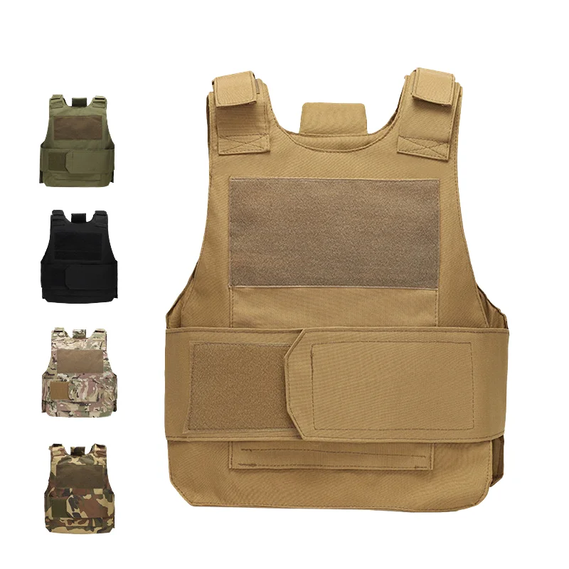 

Tactical light vest with plate carrier and built-in ballistic insert for outdoor and combat readiness
