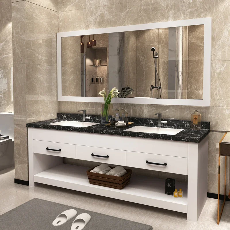 

Nordic bathroom cabinet pieces of bathroom furniture modern floor-to-ceiling toilet wash face hand wash basin cabinet