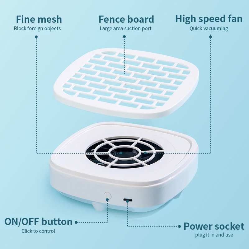 새로운 네일 진공 청소기 전문 USB 먼지 흡입 수집기 네일 아트 살롱 장비에 대한 젤 네일 먼지 떨이