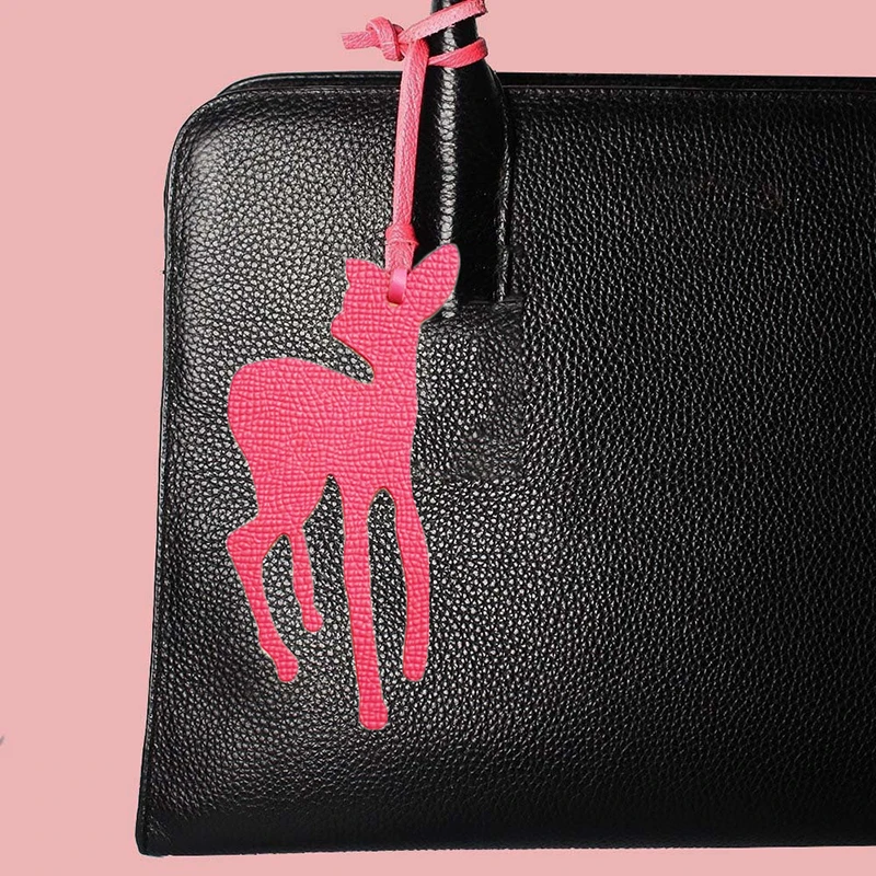 Nuova pelle alla moda carino creativo personalizzato fulvo portachiavi signore zaino ciondolo borsa da donna accessori di fascino