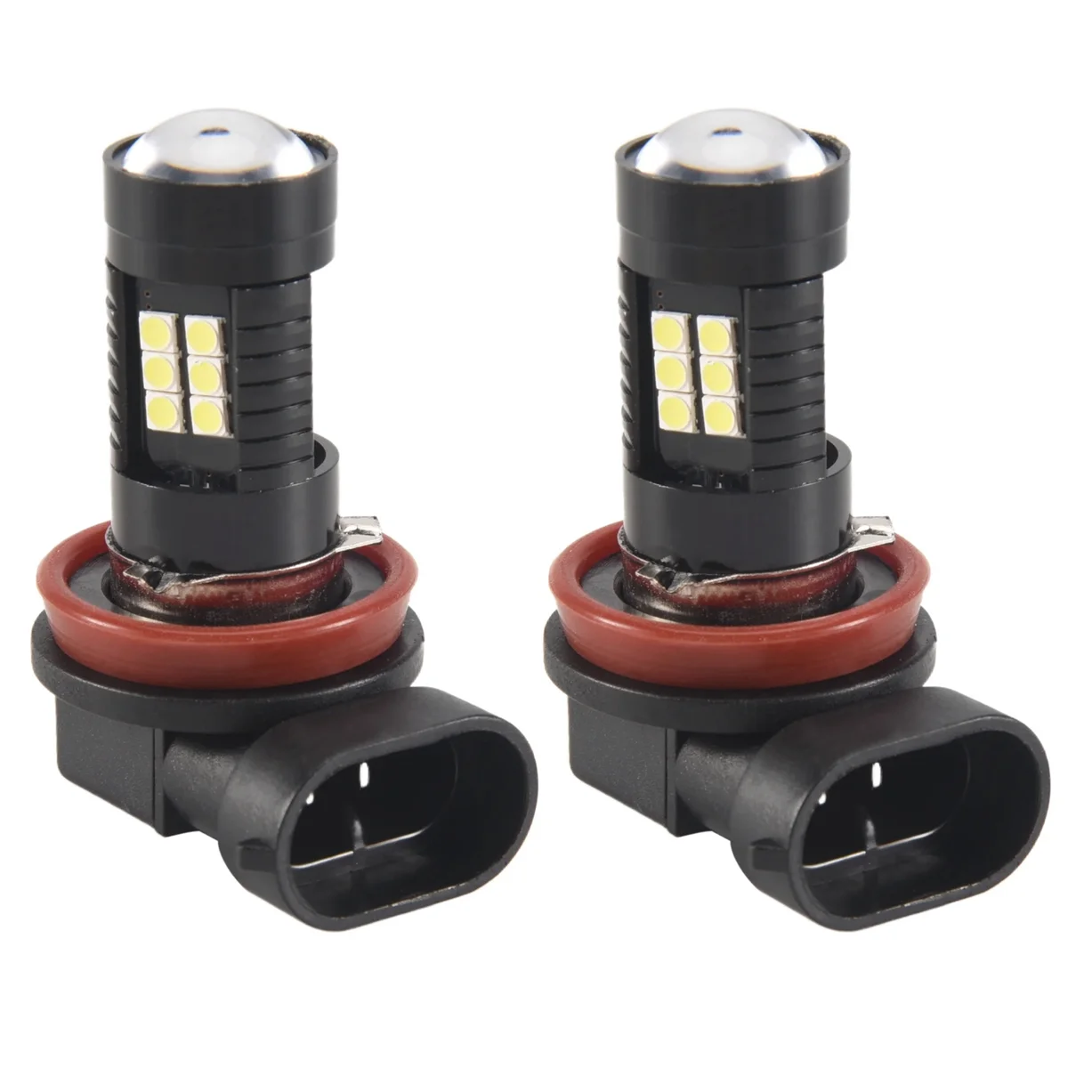 2x Canbus H8 3030 21Smd Led Drl Daytime Running Fog Light Bulbs For Skoda Superb