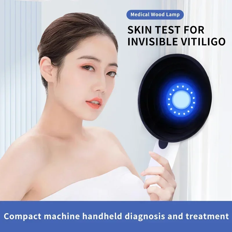 Woods Lamp Skin Analyzer UV Magnifying Light Professional Vitiligo Detection Lamp for Skin Care Facial Skin Analysis Beauty Tool
