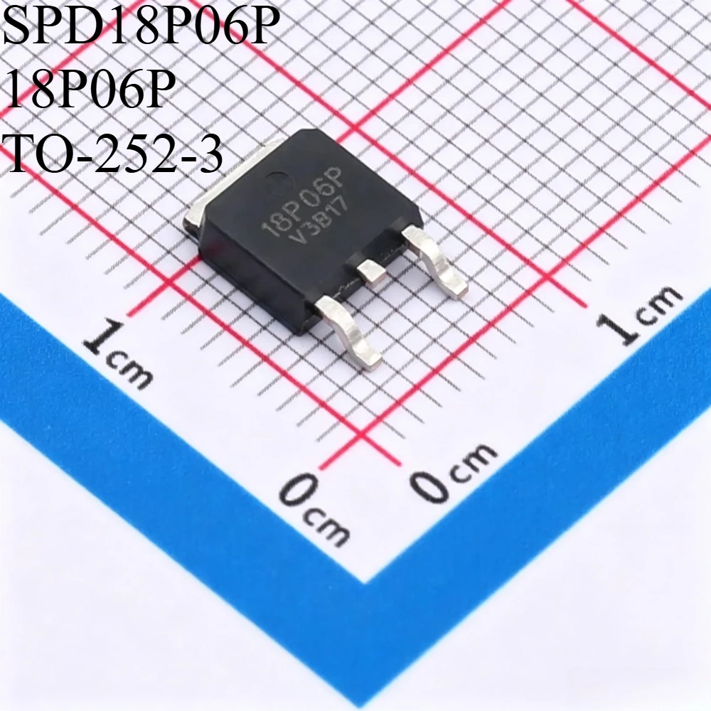 10 PCS /lotto Brand new and original  SPD18P06P 18P06P TO-252-3 Tubo MOS Ad Effetto di Campo 18A 60V Transistor SMD