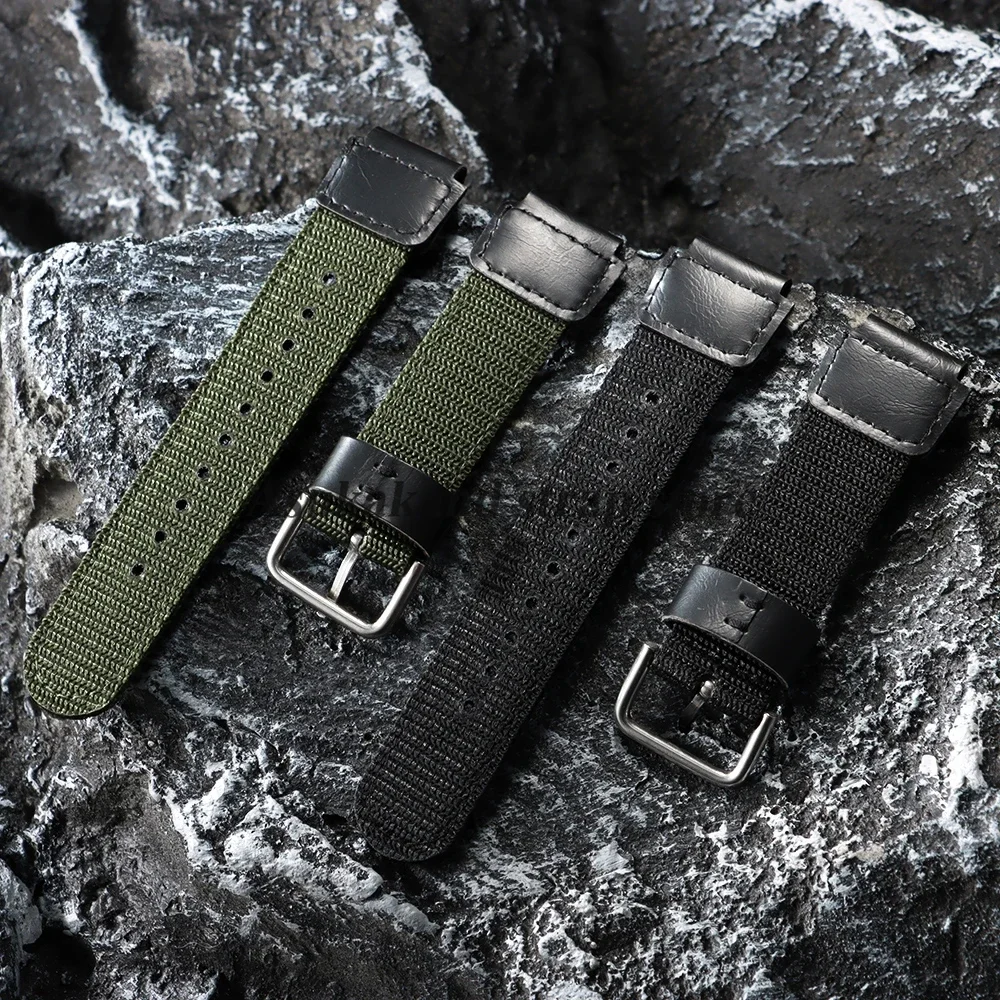 For Casio Nylon Watch Strap 18mm Band for F91W W800H F84 SGW400 AE1200 AE1300 Bracelet 19mm Band for FT-500WC Watch Accessories