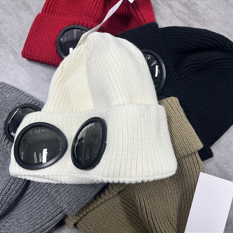 New Winter Warm Knitted Hat Fashion Solid Color Unisex Brimless Hat Simple Casual Men's Knit Cap Outdoor Warm Pullover Hat