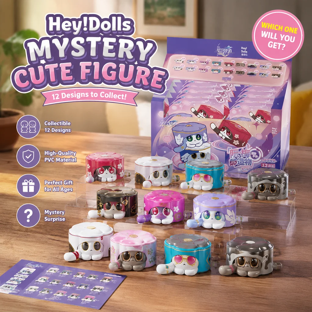 Official Honkai Star Rail Critter Pick Ruan Mei's Creations Blind Box Cat Cake Mini Figure Collectible Ornament Surprise Gift