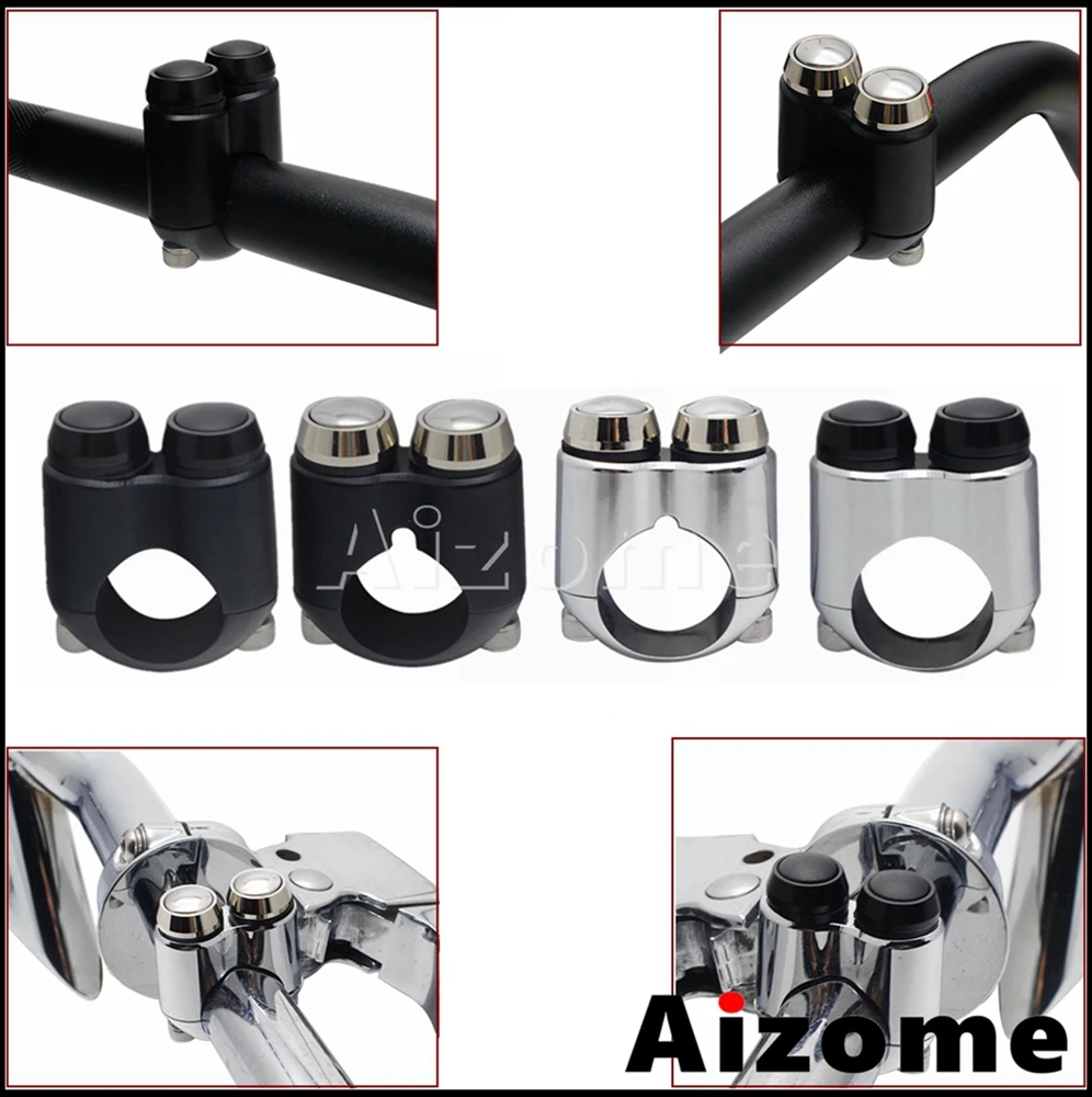 Retro Motorbike 2-4 Push Button Hand Switch 7/8\