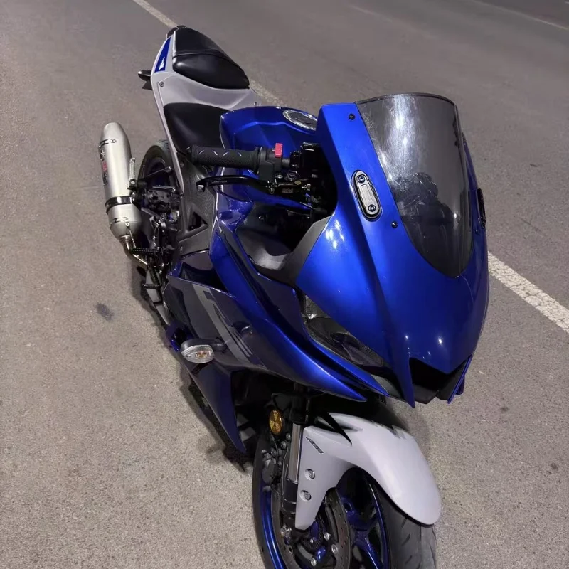 Para yamaha yzf r3 r15 v3 2019 2020 2021 2022 2023 base do espelho retrovisor da motocicleta parabrisas unidade eliminador espelho buraco capa