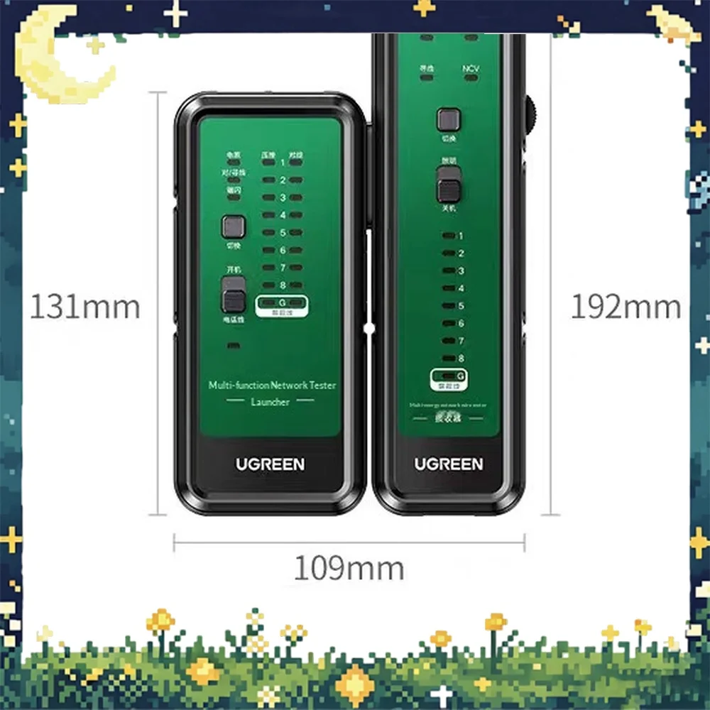 UGREEN NW328 Network Cable Tracker Tester POE Wire Finder Rechargeable Type C for LAN Telephone Line