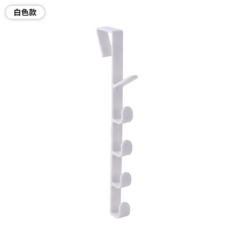 Multifunctional Creative 5 Hooks Portable Wardrobe Coat Hook Kitchen Bathroom Behind The Door Towel Hanger Storage Hooks