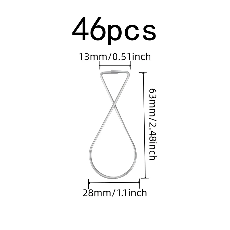 46 pcs Fits Mineral Fiber Grid Suspended Ceiling Hooks, great for School Classroom Decor, Easy Install No Tools