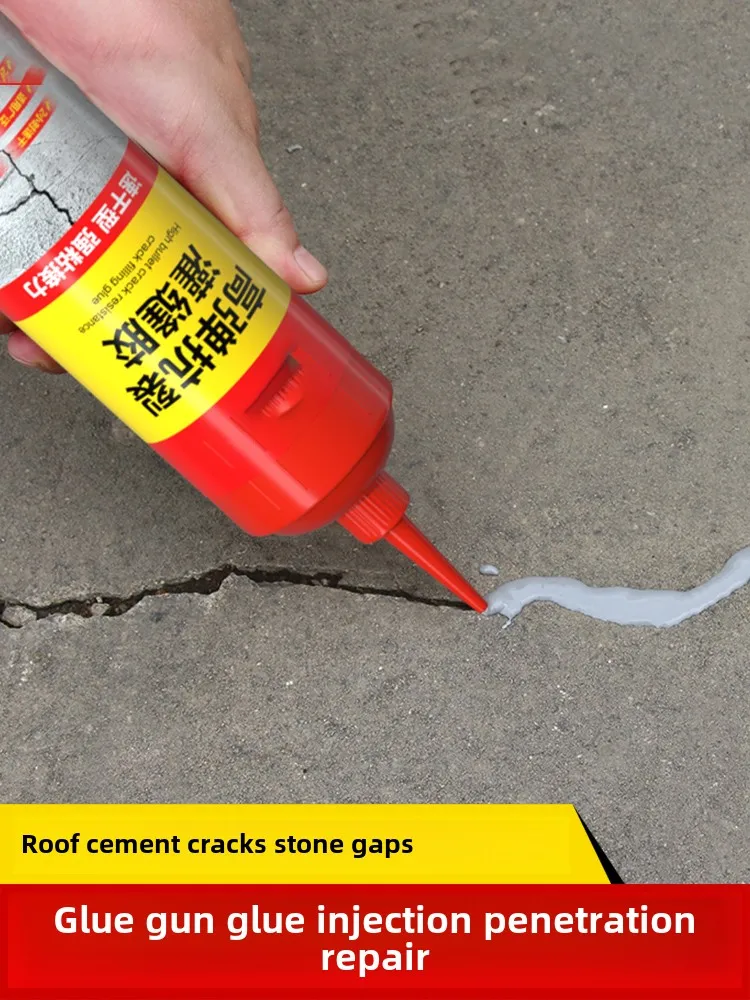 Concrete crack repair, leak sealing sealant, bathroom concrete leakage, exterior wall paint repair