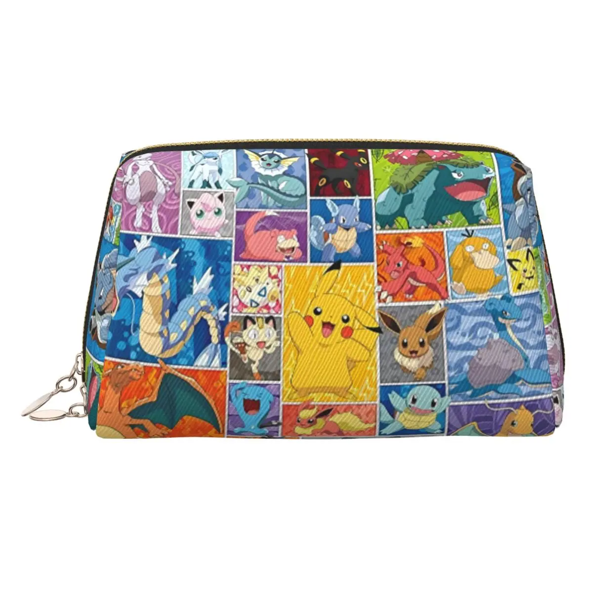 

Custom P-Pikachues Anime Makeup Bag for Women Travel Cosmetic Organizer Fashion Collage Storage Toiletry Bags