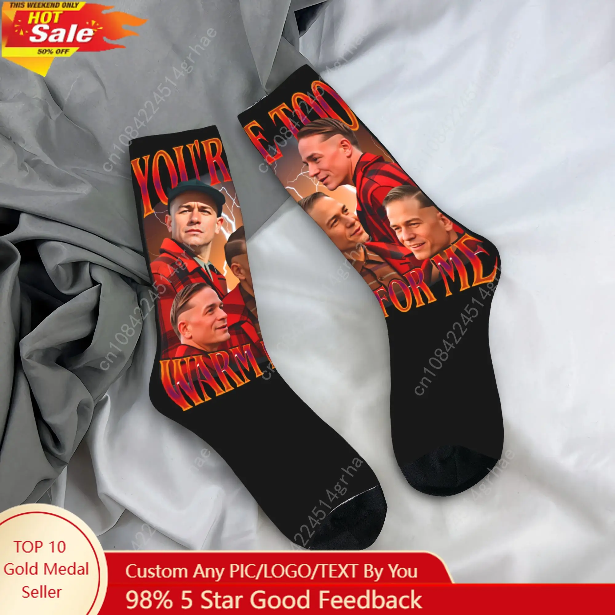 

Men's Socks Charlie Hunnam as Ed Gein - You're too warm for me Vintage Stockings Anti Skid Warm Soft Socks Winter Sports Socks