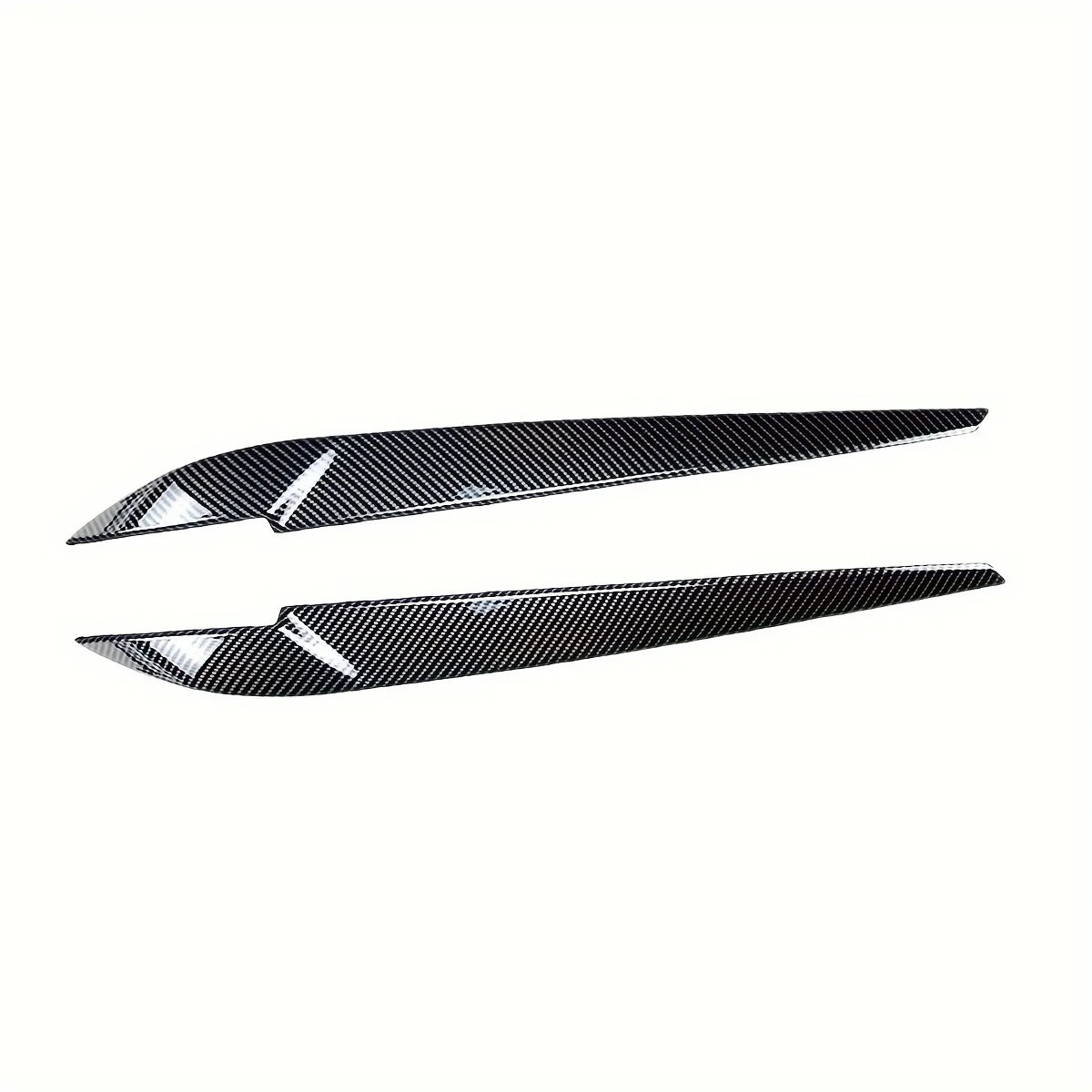 لسيارات BMW X5 X6 F15 F16 زوج سيارة الجبهة العلوي الحاجب الجفن ملصقات رئيس ضوء المصباح الديكور تقليم الحواجب 2014-2018 #4