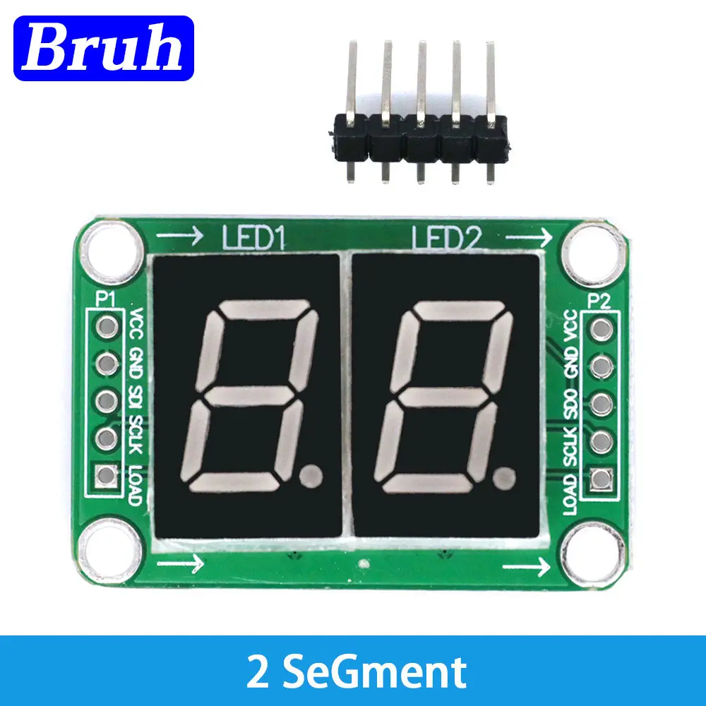 Static drive 2 3 4 segment Digital Tube LED Display Module 2 Digital 74HC595 tube 100% new original