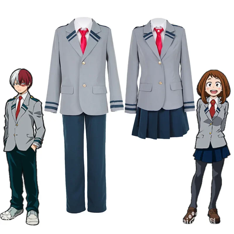 My Hero Academia Cosplay Costume Uniform Midoriya Izuku Bakugou Katsuki Ochaco Uraraka School Uniform Set Anime Costume