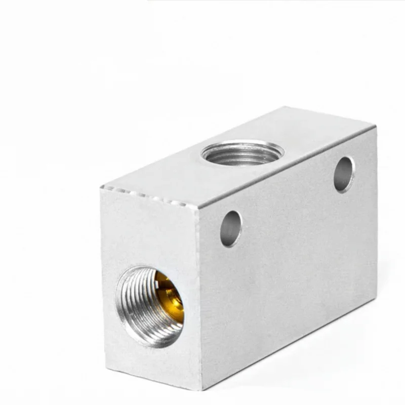 1PCS Alloy Air Shuttle Valve Female Threaded Port 1/8 1/4 3/8 1/2 Pneumatic Quick Shuttle Valve ST-01 ST-02 ST-03 ST-04 1 Piece