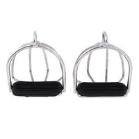 Horse Riding Stirrups English, Stainless Steel.Stirrups Equestrian Treads with Wide Toe Cage