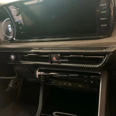 Для KIA Optima K5 2020 2021 2023 2024 углеродное волокно стиль цветной Автомобильный Центр кондиционер рамка Крышка отделка автомобильный Стайлинг Аксессуары