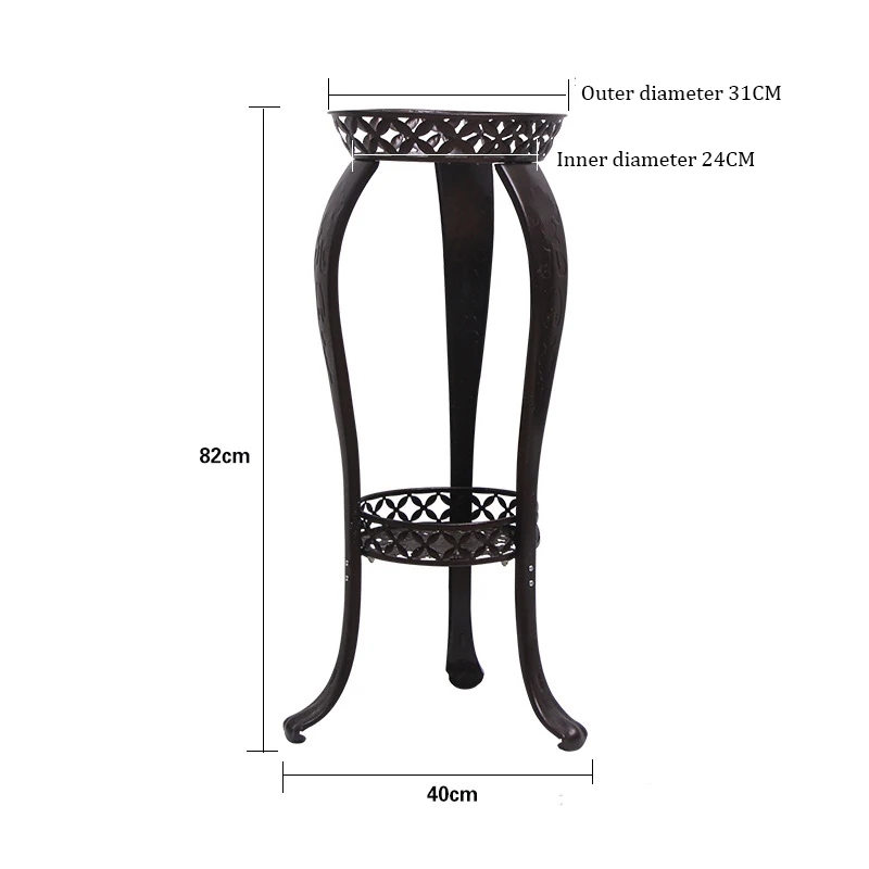 실내 식물 스탠드 꽃꽂이 보관 랙, 가정 사무실 거실 발코니 다리미, 유럽 분재 선반, 화분 선반