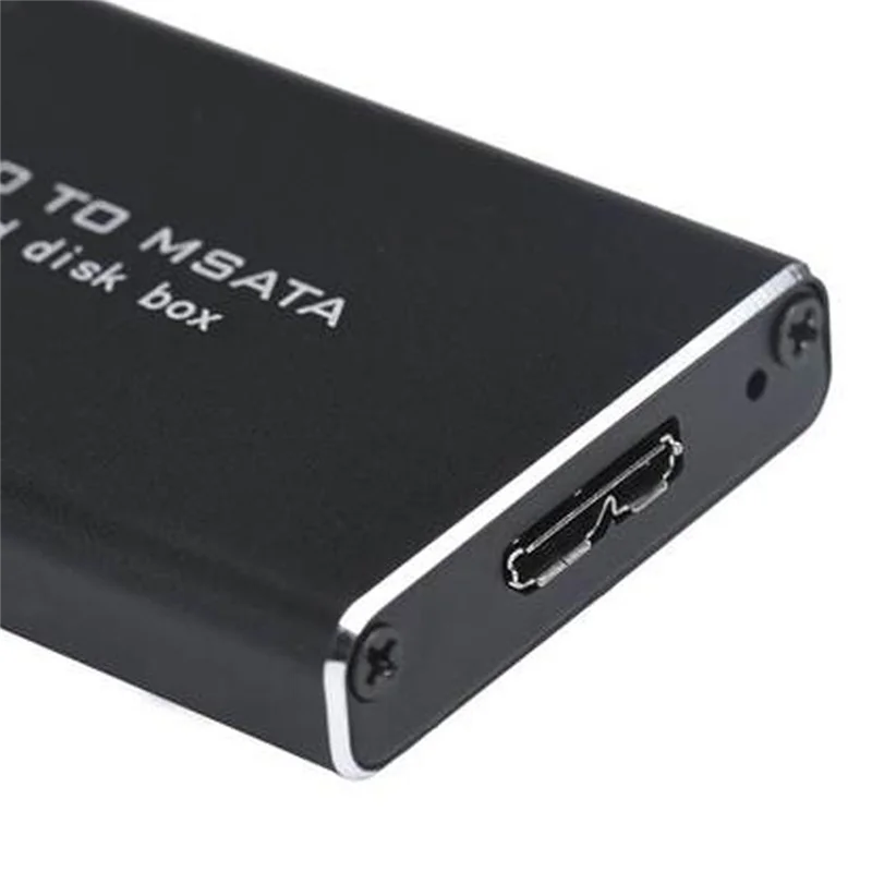 New MSATA to USB 3.0 SSD Enclosure External Hard Drive Disk Box Storage Case Adapter for 30X50mm 30X30mm MSATA SSD