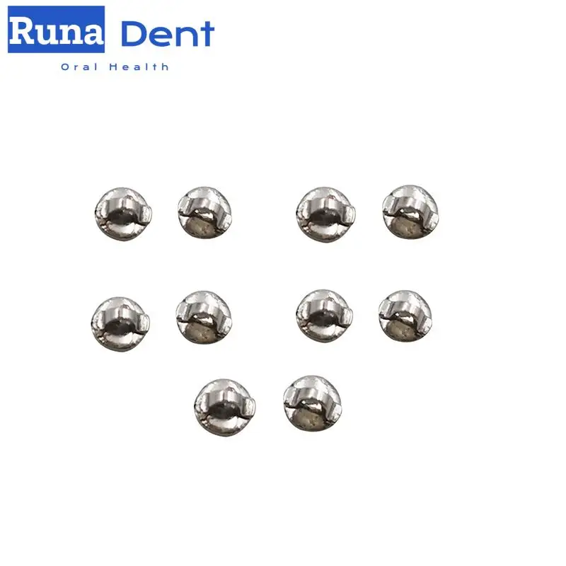 

10Pcs/pack Dental Tongue Side Buckle Orthodontic Mesh Lingual Buttons Bottom Perforated Connection